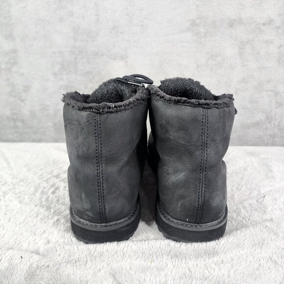 Mens Black Timberland Nubuck & Fleece-Lined Lace-Up Boots Size 11.5M - Picture 8 of 10